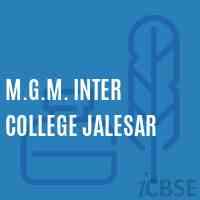 M.G.M. Inter College Jalesar High School Logo