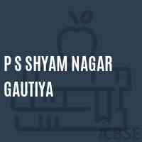 P S Shyam Nagar Gautiya Primary School Logo