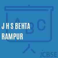 J H S Behta Rampur Middle School Logo