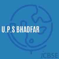 U.P.S Bhadfar Middle School Logo