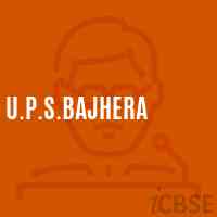 U.P.S.Bajhera Middle School Logo