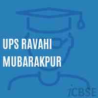 Ups Ravahi Mubarakpur School Logo