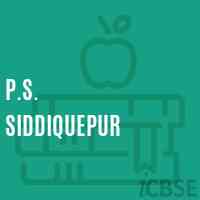 P.S. Siddiquepur Primary School Logo