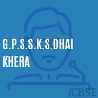 G.P.S.S.K.S.Dhai Khera Primary School Logo
