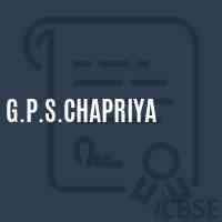 G.P.S.Chapriya Primary School Logo