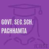 Govt. Sec.Sch. Pachhamta High School Logo