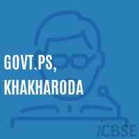 Govt.Ps, Khakharoda Primary School Logo