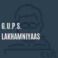 G.U.P.S. Lakhamniyaas Middle School Logo