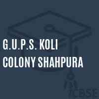 G.U.P.S. Koli Colony Shahpura Middle School Logo