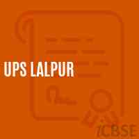 Ups Lalpur Middle School Logo