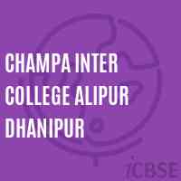 Champa Inter College Alipur Dhanipur High School Logo