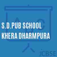 S.D.Pub School Khera Dharmpura Logo