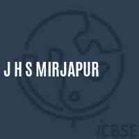 J H S Mirjapur Middle School Logo