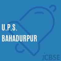 U.P.S. Bahadurpur Middle School Logo