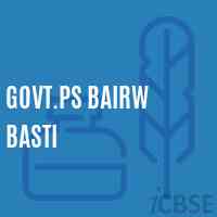 Govt.Ps Bairw Basti Primary School Logo