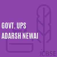 Govt. Ups Adarsh Newai Middle School Logo
