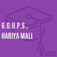 G.G.U.P.S., Hariya Mali Middle School Logo