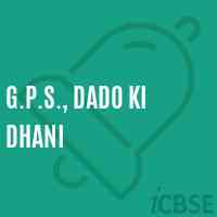 G.P.S., Dado Ki Dhani Primary School Logo