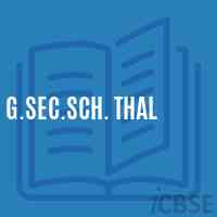 G.Sec.Sch. Thal Secondary School Logo