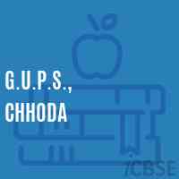 G.U.P.S., Chhoda Middle School Logo