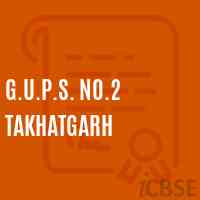 G.U.P.S. No.2 Takhatgarh Middle School Logo