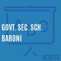 Govt. Sec. Sch. Baroni Secondary School Logo