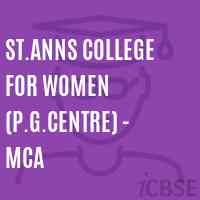 St.Anns College For Women (P.G.Centre) - Mca Logo