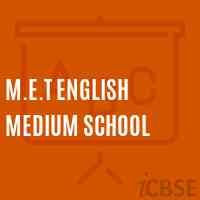 M.E.T English Medium School Logo