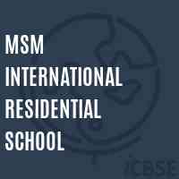 Msm International Residential School Logo