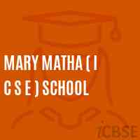 Mary Matha ( I C S E ) School Logo
