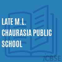 Late M.L. Chaurasia Public School Logo