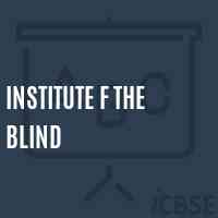 Institute F The Blind Logo
