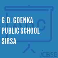 G.D. Goenka Public School Sirsa Logo