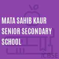 Mata Sahib Kaur Senior Secondary School Logo