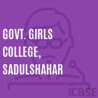 Govt. Girls College, Sadulshahar Logo