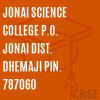 Jonai Science College P.O. Jonai Dist. Dhemaji Pin. 787060 Logo