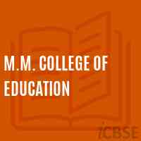 M.M. College of Education Logo