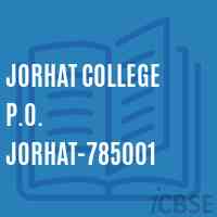 Jorhat College P.O. Jorhat-785001 Logo