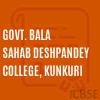 Govt. Bala Sahab Deshpandey College, Kunkuri Logo