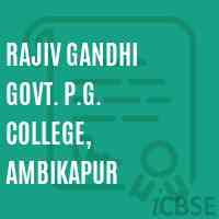 Rajiv Gandhi Govt. P.G. College, Ambikapur Logo