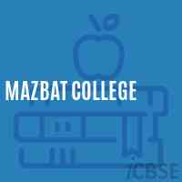 Mazbat College Logo