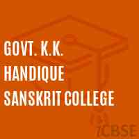 Govt. K.K. Handique Sanskrit College Logo