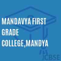 Mandavya First Grade College,Mandya Logo