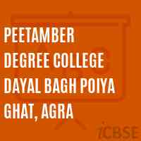 Peetamber Degree College Dayal Bagh Poiya Ghat, Agra Logo
