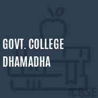 Govt. College Dhamadha Logo