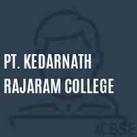 Pt. Kedarnath Rajaram College Logo