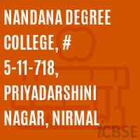 Nandana Degree College, # 5-11-718, Priyadarshini Nagar, Nirmal Logo