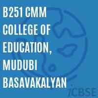 B251 CMM College of Education, Mudubi Basavakalyan Logo