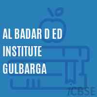 Al Badar D Ed Institute Gulbarga Logo