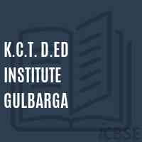 K.C.T. D.Ed Institute Gulbarga Logo